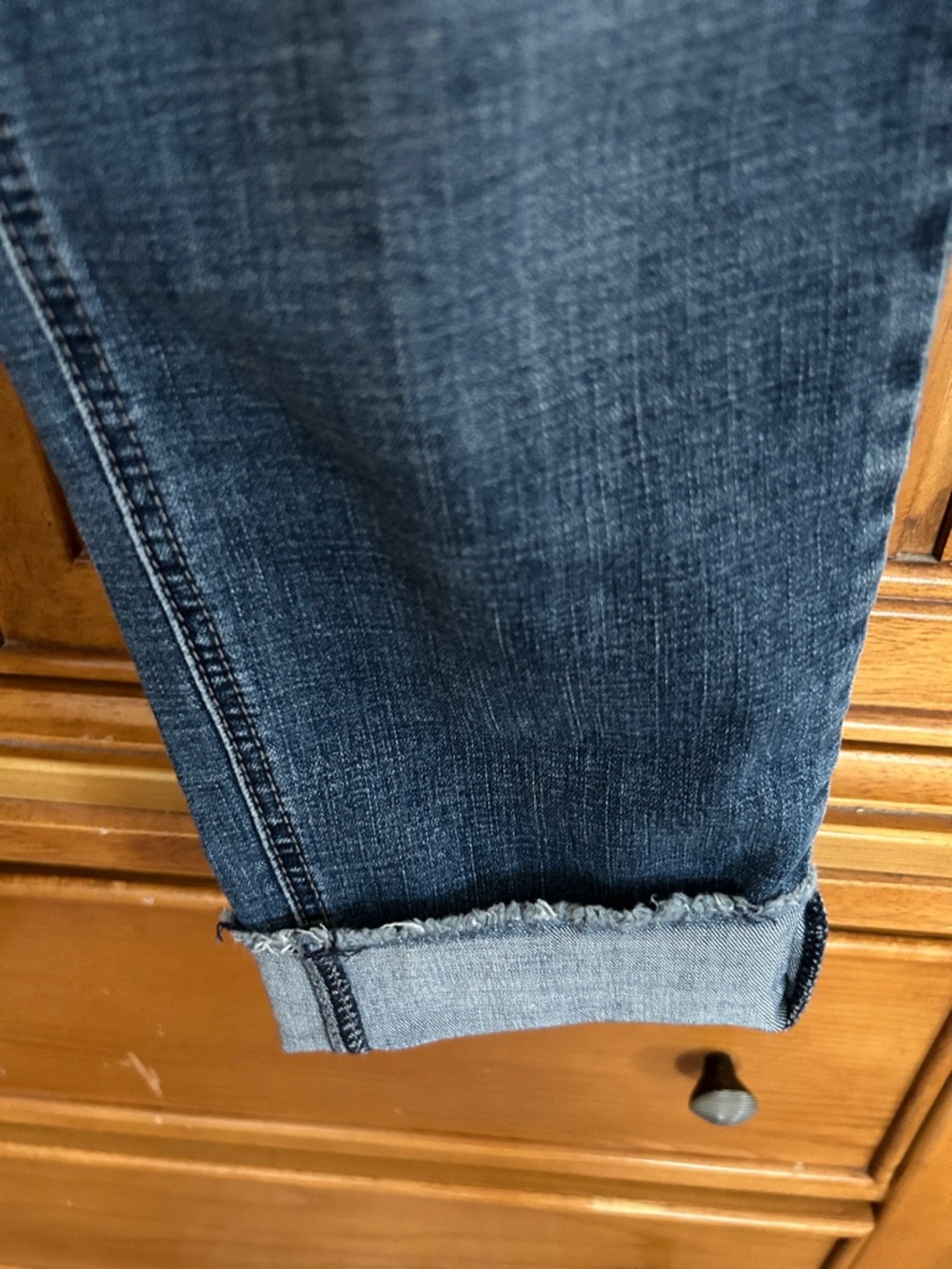 Seven7 Blue Embroidered Cropped Women’s Jeans - Picture 5 of 10